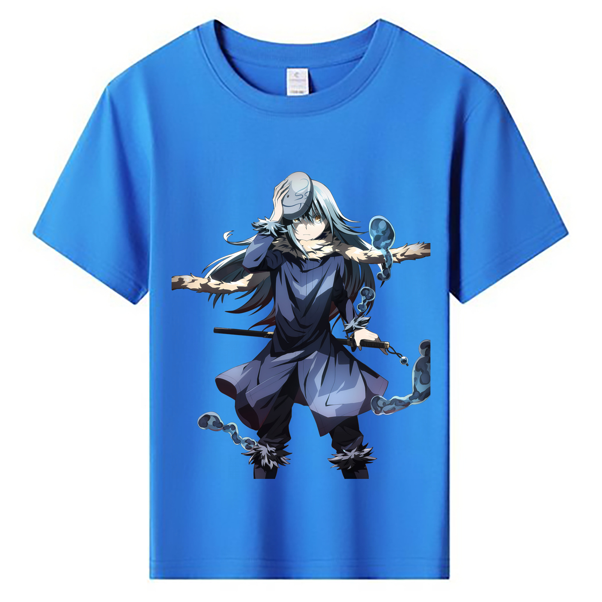 （画像用） 転スラ Regarding Reincarnated to Slime 綿100％キッズTシャツ（フロントプリント）